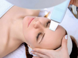 Ultrasonic skin scrubber